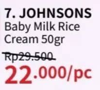 Johnsons Baby Cream 50 gr Diskon 25%, Harga Promo Rp22.000, Harga Normal Rp29.500