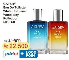 Promo Harga Gatsby Eau De Toilette Blanc Wood, Sky Reflection 50 ml - Indomaret