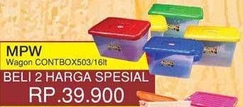 Promo Harga MPW Wagon Container 503 per 2 box 16 ltr - Yogya