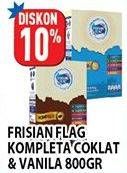 Promo Harga FRISIAN FLAG Susu Bubuk Kompleta Vanila, Cokelat 800 gr - Hypermart