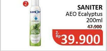 Promo Harga SANITER Air & Surface Sanitizer Aerosol Eucalyptus Oil 200 ml - Alfamidi