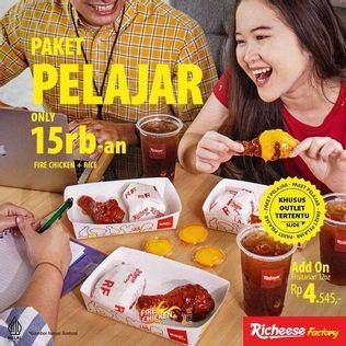 Promo Harga Richeese Factory Paket Pelajar  - Richeese Factory