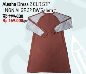 Promo Harga ALESHA Dress Dress 2 CLR STP LNGN ALGF 32 BW Salem  - Carrefour