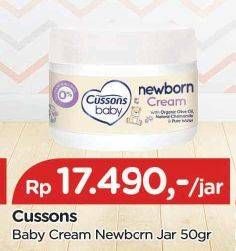 Promo Harga Cussons Baby Newborn Cream 50 gr - TIP TOP