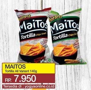Promo Harga MR HOTTEST Maitos Tortilla Chips All Variants 140 gr - Yogya