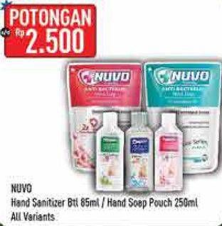 Promo Harga NUVO Hand Sanitizer / Hand Soap  - Hypermart