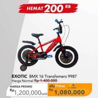 Promo Harga Exotic BMX 16 Transformers 9987  - Carrefour