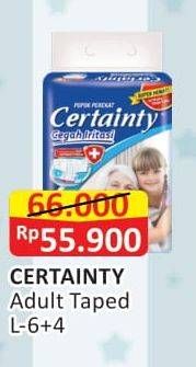 Promo Harga Certainty Adult Diapers L10 10 pcs - Alfamart