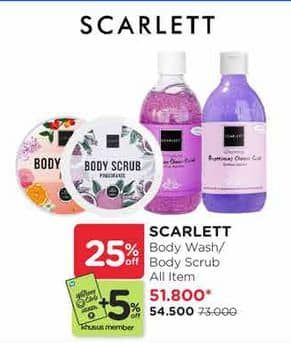Promo Harga Scarlett Body/Shower Scrub  - Watsons
