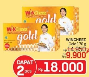 Promo Harga WINcheez Gold Cheddar Keju Olahan  170 gr - LotteMart