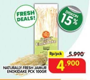 Promo Harga Naturally Fresh Jamur Enokidake 100 gr - Superindo