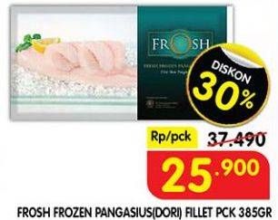 Promo Harga Frosh Fresh Frozen Pangasius Fillet Fillet 385 gr - Superindo