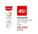 Promo Harga Colgate Toothpaste Total All Variants 150 gr - Watsons