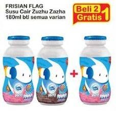 Promo Harga FRISIAN FLAG Susu UHT Milky Zuzhu Zazha All Variants 180 ml - Indomaret