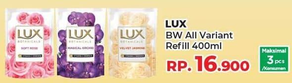 Promo Harga LUX Botanicals Body Wash All Variants 400 ml - Yogya