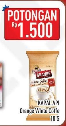 Promo Harga Kapal Api Grande White Coffee per 10 sachet - Hypermart