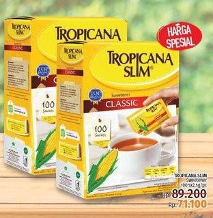 Promo Harga TROPICANA SLIM Sweetener 100 pcs - LotteMart