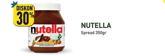 Promo Harga Nutella Jam Spread Chocolate Hazelnut 350 gr - Hypermart