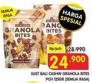 Promo Harga EAST BALI CASHEW Granola Bites All Variants 125 gr - Superindo