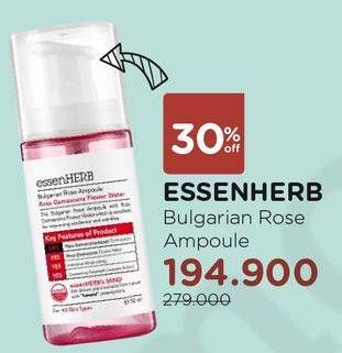 Promo Harga ESSENHERB Bulgarian Rose Foam  - Watsons