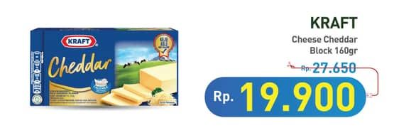 Promo Harga Kraft Cheese Cheddar 160 gr - Hypermart