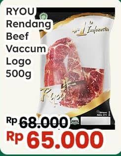 Promo Harga Ryou Rendang Beef Vaccum 500 gr - Indomaret