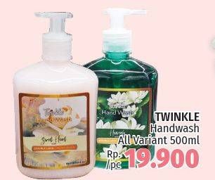 Promo Harga TWINKLE Hand Wash All Variants 500 ml - LotteMart