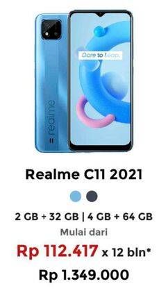 Promo Harga Realme C11 2021 4GB + 64GB, 2GB + 32GB  - Erafone