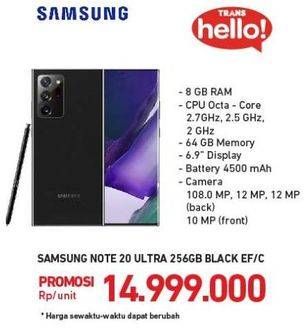 Promo Harga SAMSUNG Galaxy Note 20 Ultra  - Carrefour