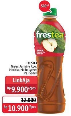Promo Harga FRESTEA Minuman Teh Apple, Green Honey, Green Tea, Lychee, Markisa, Original 500 ml - Alfamidi