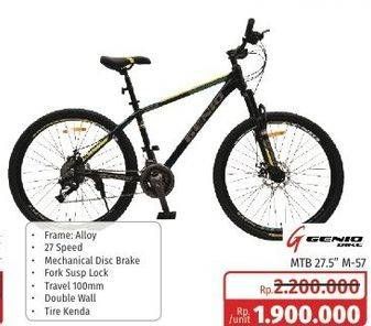 Promo Harga GENIO MTB 27,5" Tulsa  - Lotte Grosir