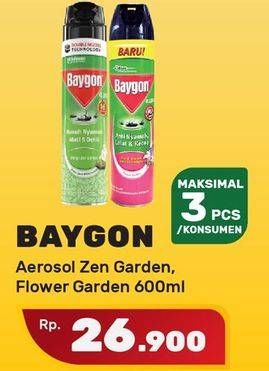 Promo Harga BAYGON Insektisida Spray Zen Garden, Flower Garden 600 ml - Yogya