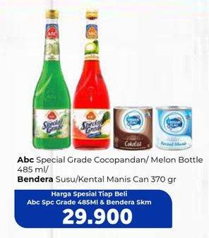 ABC Special Grade Cocopandan / Melon 485ml + FRISIAN FLAG Kental Manis 370gr
