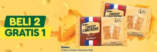 Promo Harga Biskies Cheezy Crackers Barbeque 96 gr - TIP TOP