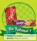 Promo Harga Bu Rahmat 2 ( Sosro + Biskies)  - Alfamart