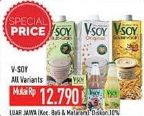 Promo Harga V-SOY Soya Bean Milk All Variants 200 ml - Hypermart
