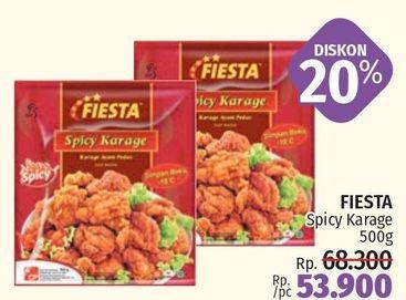 Promo Harga FIESTA Ayam Siap Masak Spicy Karage 500 gr - LotteMart
