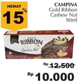 Promo Harga CAMPINA Gold Ribbon Cashew Nut 90 ml - Giant