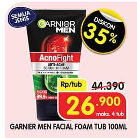 Promo Harga Garnier Men Facial Foam  - Superindo
