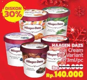 Promo Harga HAAGEN DAZS Ice Cream All Variants 473 ml - LotteMart