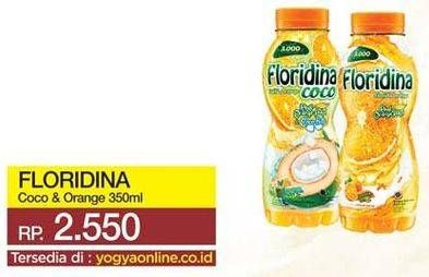 Promo Harga FLORIDINA Juice Pulp Orange Coco, Orange 350 ml - Yogya