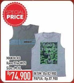 Promo Harga MAN KLAS Kaos Pria Wo/S M-XL  - Hypermart