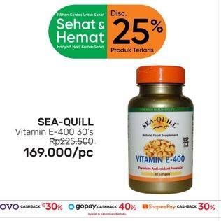 Promo Harga SEA QUILL Vitamin E 400 IU 30 pcs - Guardian