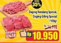 Promo Harga Daging Rendang/ Daging Giling Spesial per 100 gr - Hypermart