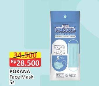 Promo Harga POKANA Face Mask 5 pcs - Alfamart