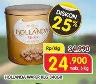 Promo Harga HOLLANDA Wafer 340 gr - Superindo