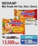 Promo Harga Sedaap Mie Kuah Kecuali Soto per 5 pcs 75 gr - Alfamart