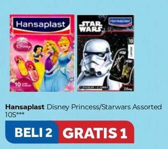 Promo Harga HANSAPLAST Plester Princess, Starwars 10 pcs - Carrefour
