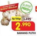 Promo Harga Bawang Putih per 100 gr - Superindo