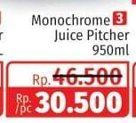 Promo Harga TECHNOPLAST Monochrome Juice Pitcher 950 ml - Lotte Grosir